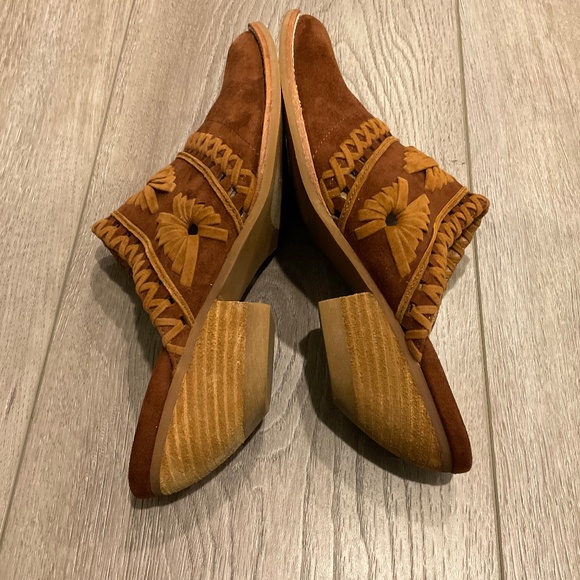 JEFFREY CAMPBELL Shoes Billy Brown Suede Pointed Toe Western Mule 7.5 - Picture 6 of 9